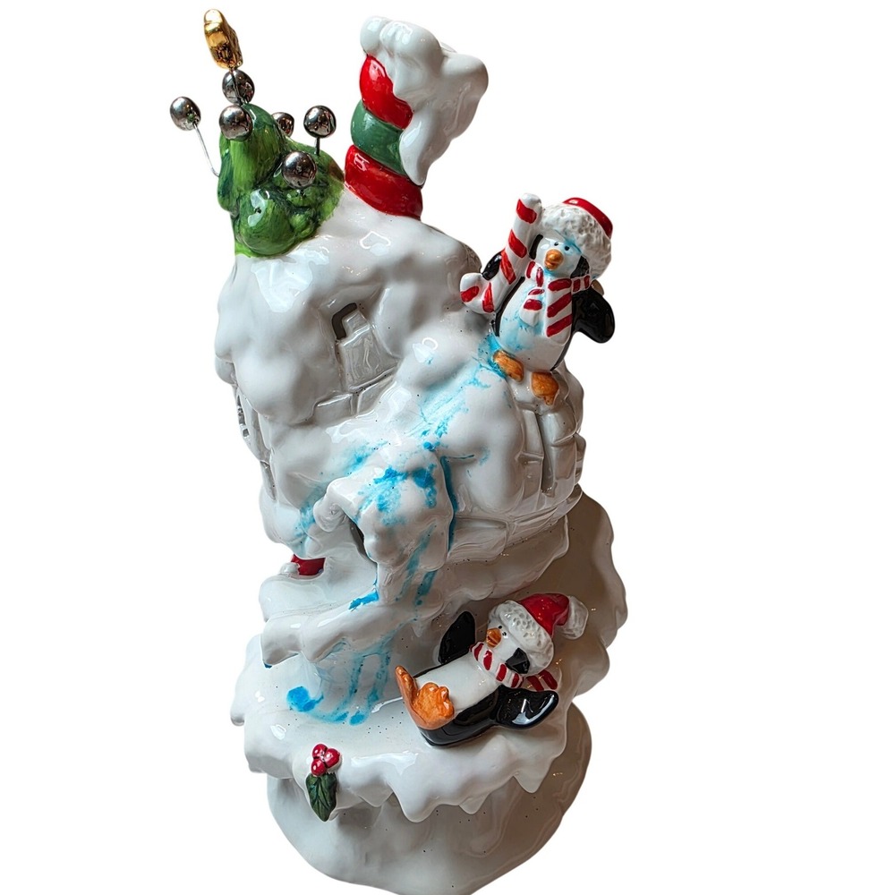 Occaxions North Pole Place Penguin Ice House Tea Light Holder 91005 Christmas A6